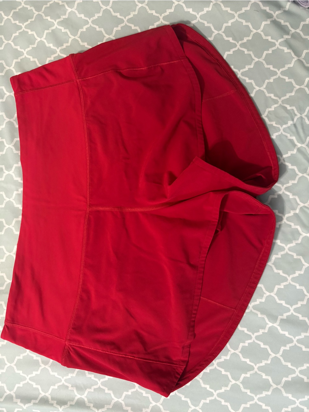 Lululemon Athletica Dark Red HIgh-Rise 2.5” shorts